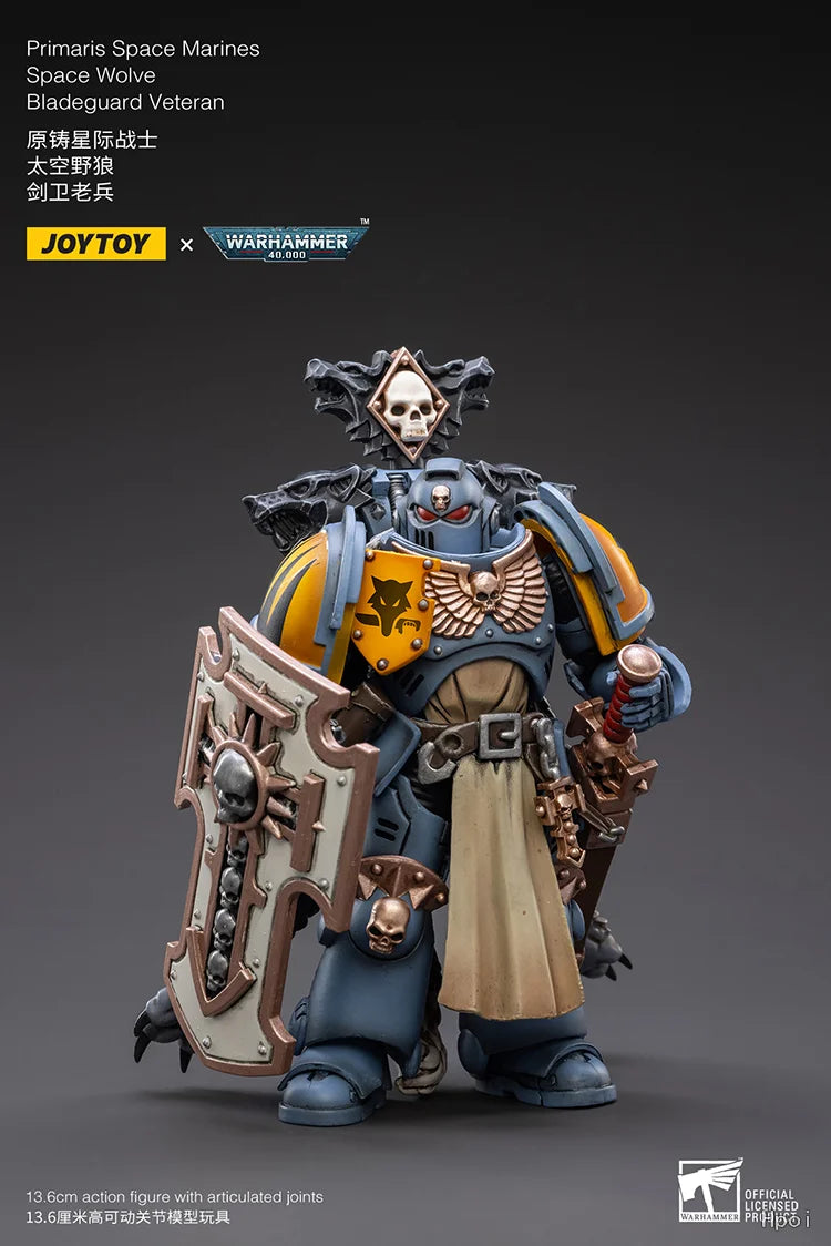 【FS】JOYTOY Warhammer 40K Scale 1/1 Action Figures Space Wolves Ragnar Blackmane Models Toys Gifts