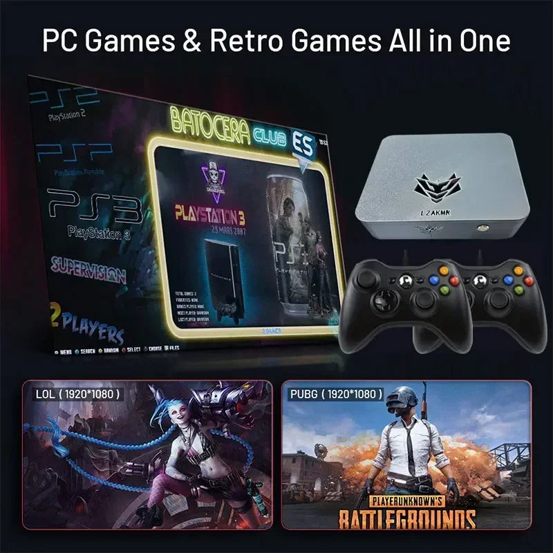 Dual System NEW AK1 CPU-I5 6600 Game Box 99999+GAME 8G RAM 2TB Game System For PS2 PS3 WII SS GAMECUBE Sega Saturn Retro Intel
