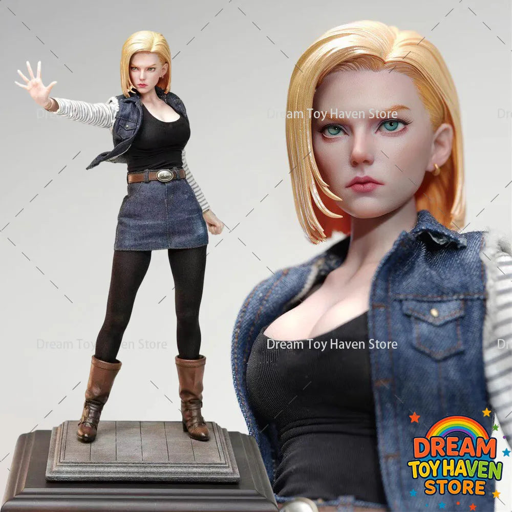 ARTISAN 1/6 Women Soldier Android 18 Lazuli Anime Battle Girl Full Set 12Inch Action Figure Model Best Fans Collectible Dolls