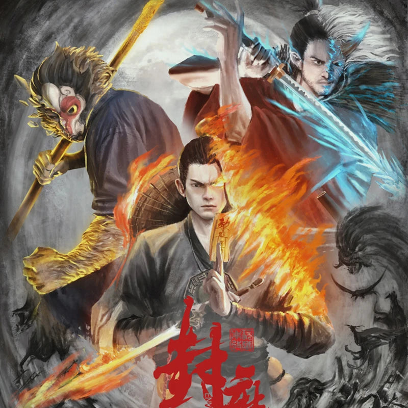 1/12 Scale Sealing Demon List Yan Xiaoxia Nu Liang Hou San Chinese Mythical Knight Spirit Japanese Samurai 6 inch Action Figure