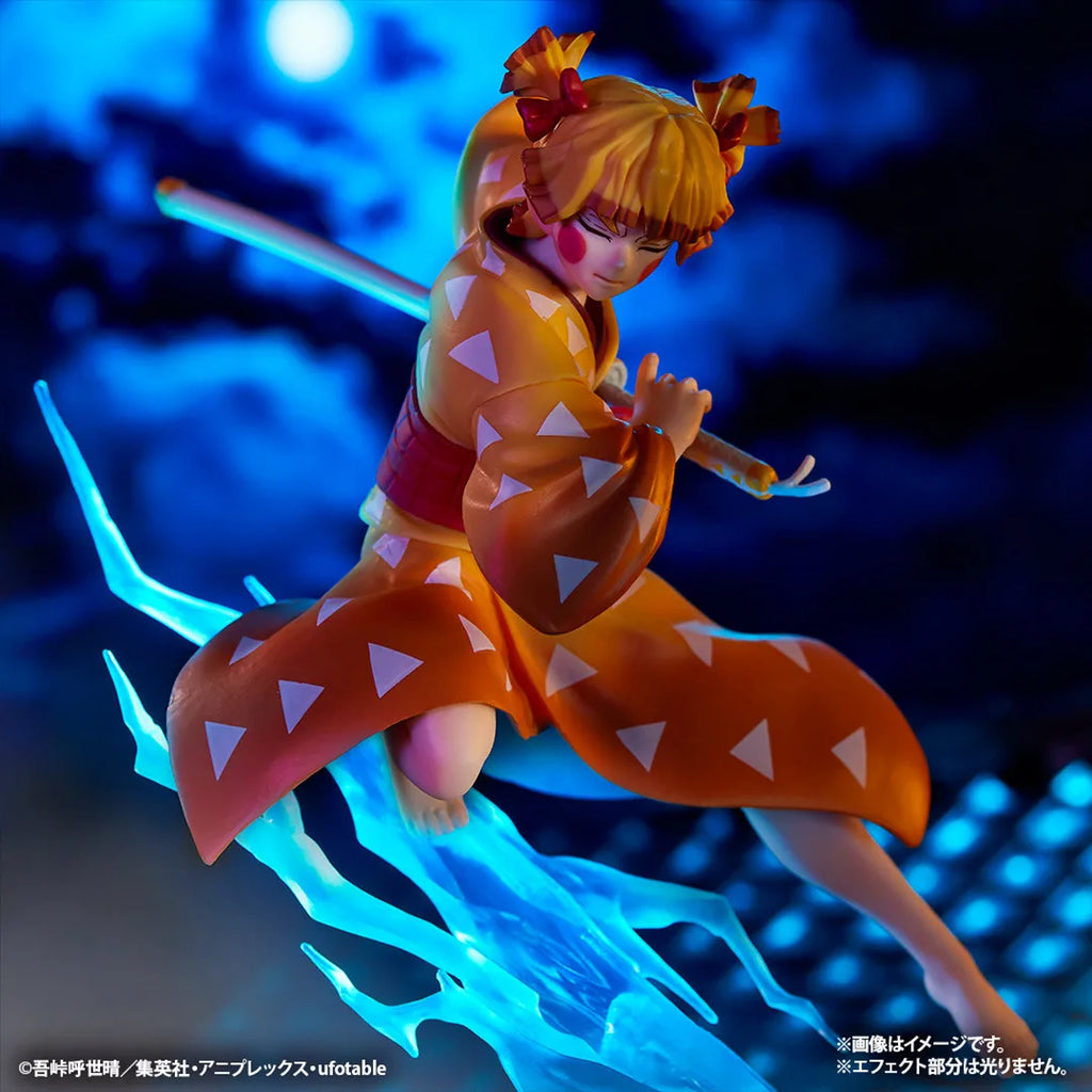 In Stock Original Bandai Banpresto Kimetsu no Yaiba Agatsuma Zenitsu Anime Characters Model Toy Birthday Present Garage