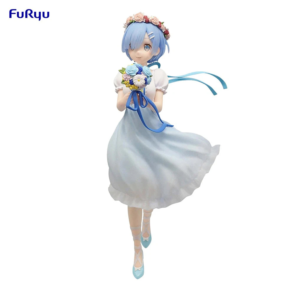 100 % Original FuRyu Trio-Try-iT Figur Re:Zero Kara Hajimeru Isekai Seikatsu Rem Anime Figur Action Figur Modell Dekoration