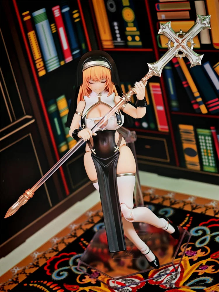 Snail Shell 1/12 Scale Nun Muse Ashto PVC Action Figure - RPG-02 Posable Anime Collectible Figurine Desktop Decor Gift