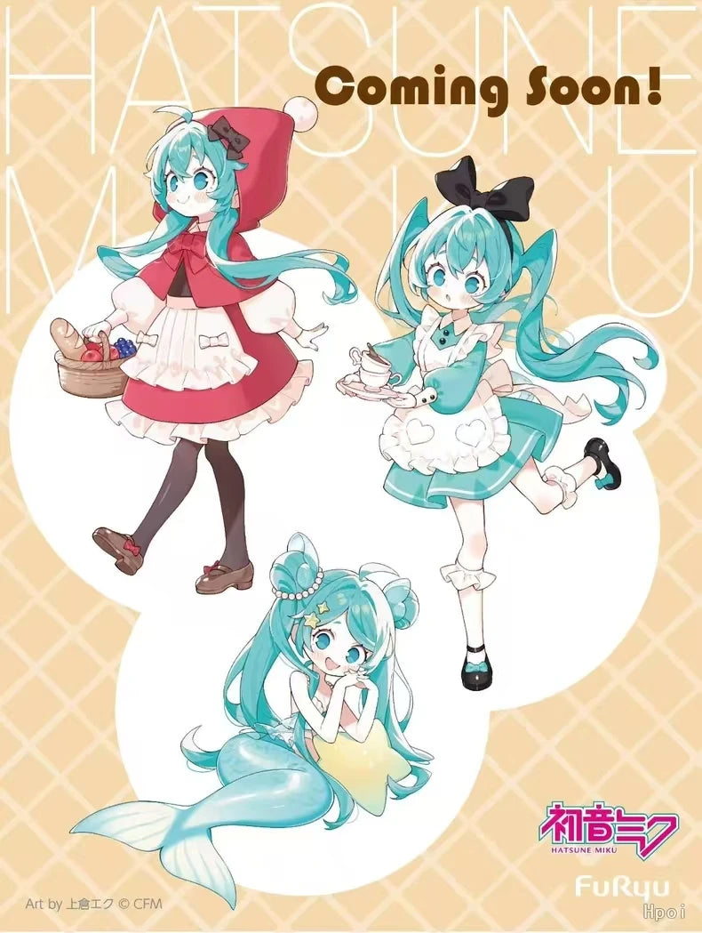 Furyu Original Hatsune Miku Collection Noodle Stopper Doll Series Anime Figure Action Figurine Model Figuarts Toys