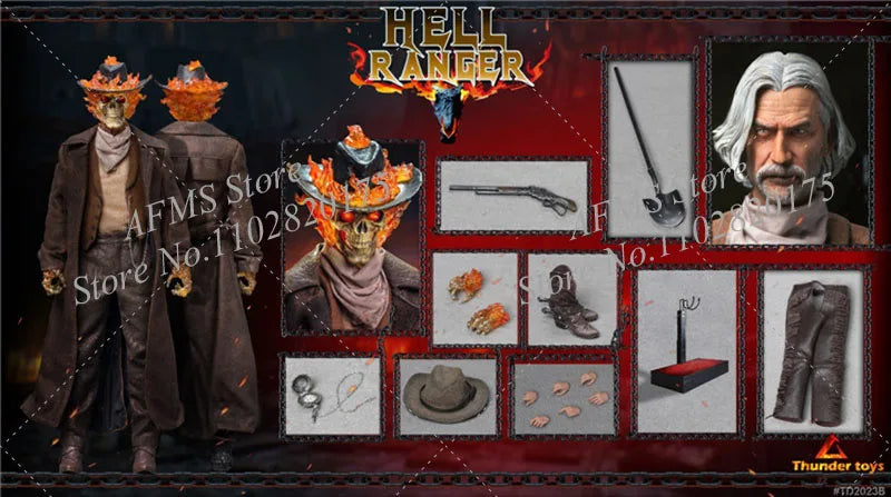 Thunder Toys TD2023 1/6 Scale Collectibles Ghost Rider Ghost Rider Full Set 12inch Men Soldier Action Figure Collection Gift