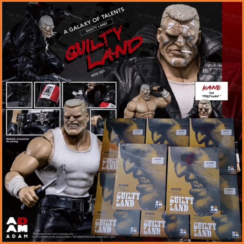 2026 New In Stock ADAM GUILTY LAND KANE Postman 1/12 Scale Sin City Fabric Outfit Soldier Action Figure Anime Model Toy Gift