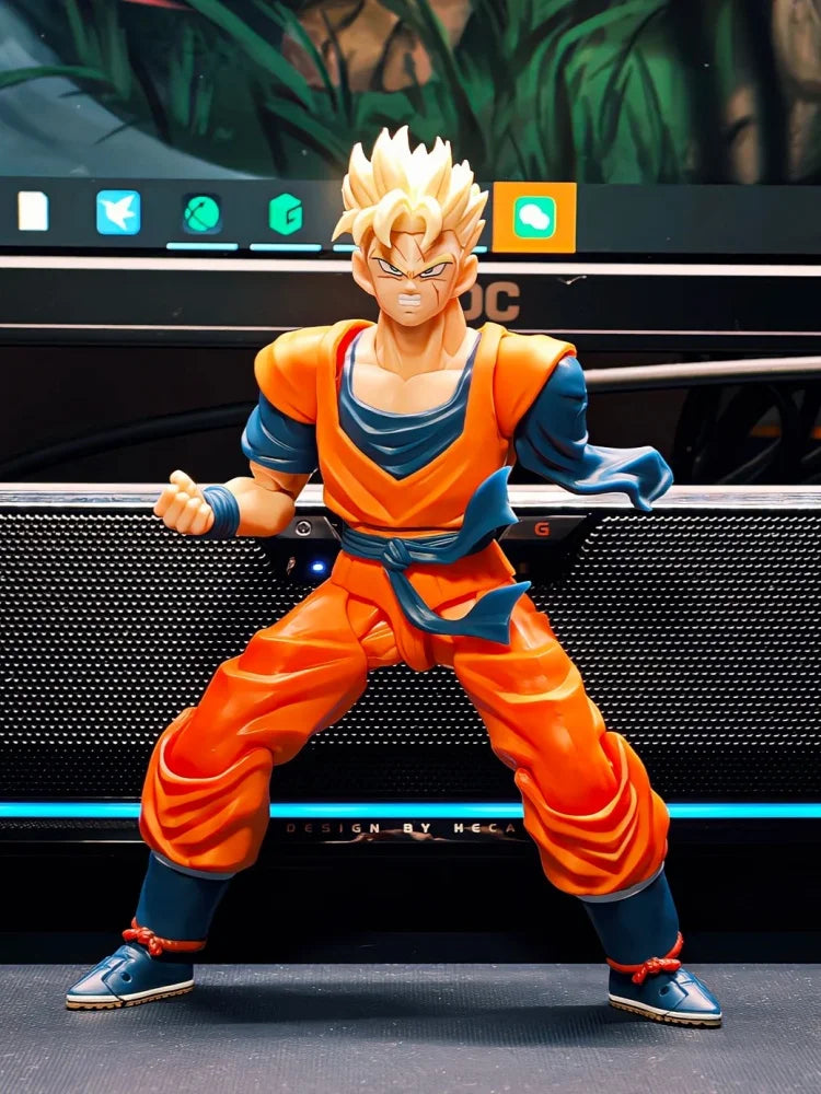 New Haz001 Future Trunks Armless Action Figure Battle-Damaged Version Dragon Ball Z Character Model Collectible Ornament Toy Gif