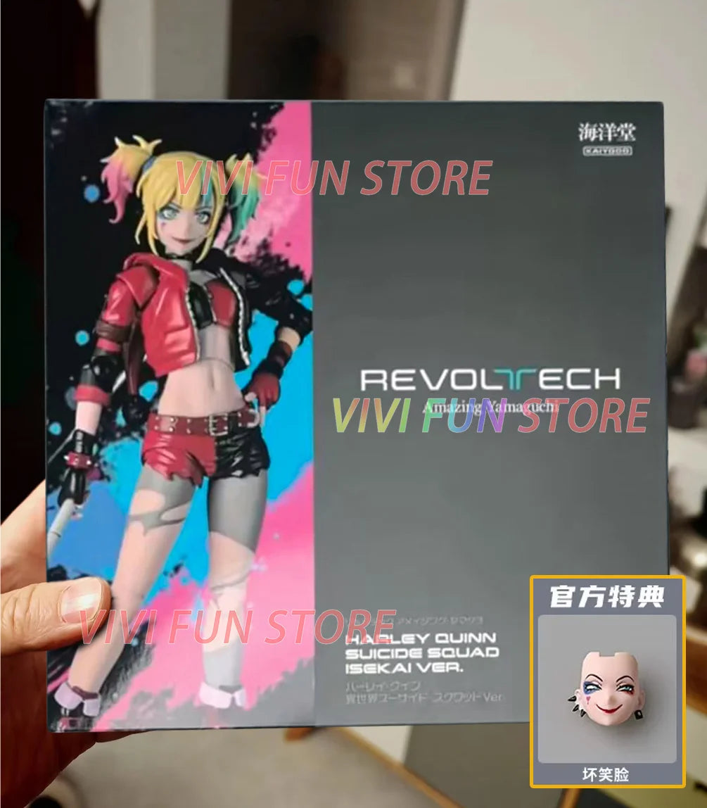 In Stock Kaiyodo Harley Quinn SUICIDE SQUAD ISEKAI VER. Movability Model Toys Revoltech AMAZING YAMAGUCHI The Clown's Girl