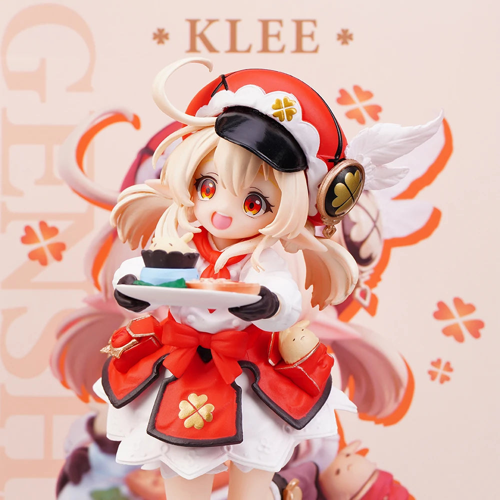 Anime Figur Genshin Impact Spark Knight 16CM PVC KLEE Café Dessert Westwind Order Ritterlichkeit Weihnachtsgeschenke Kostenloser Versand