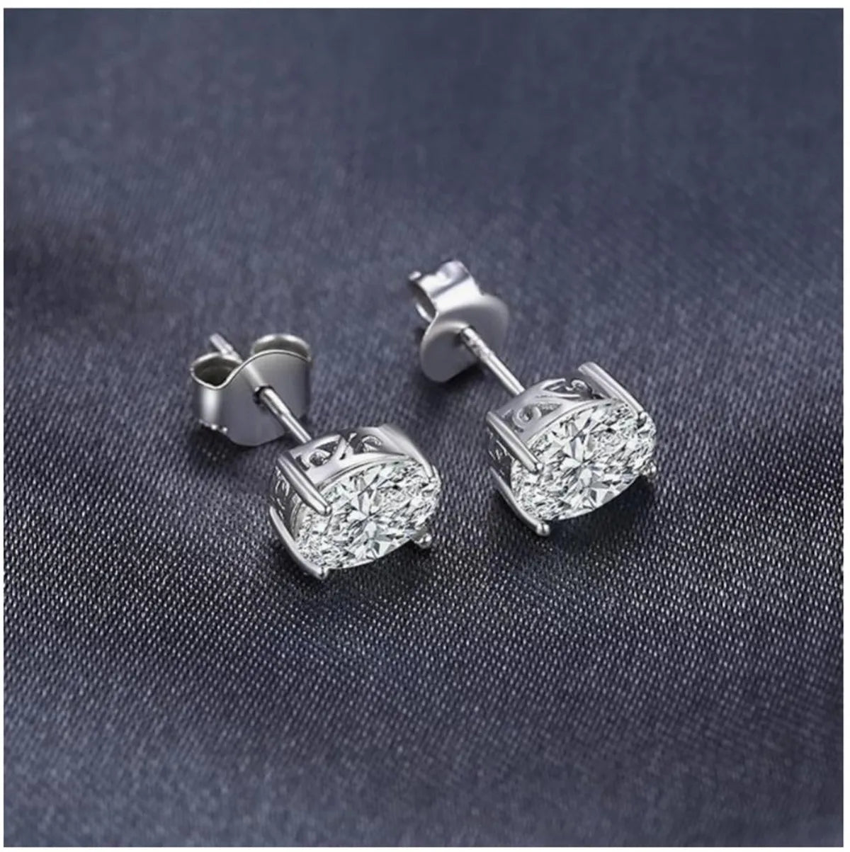 14K gold physical real gold laboratory grown diamond IGI 0.5CT oval diamond stud earrings fine jewelry Customized wholesale