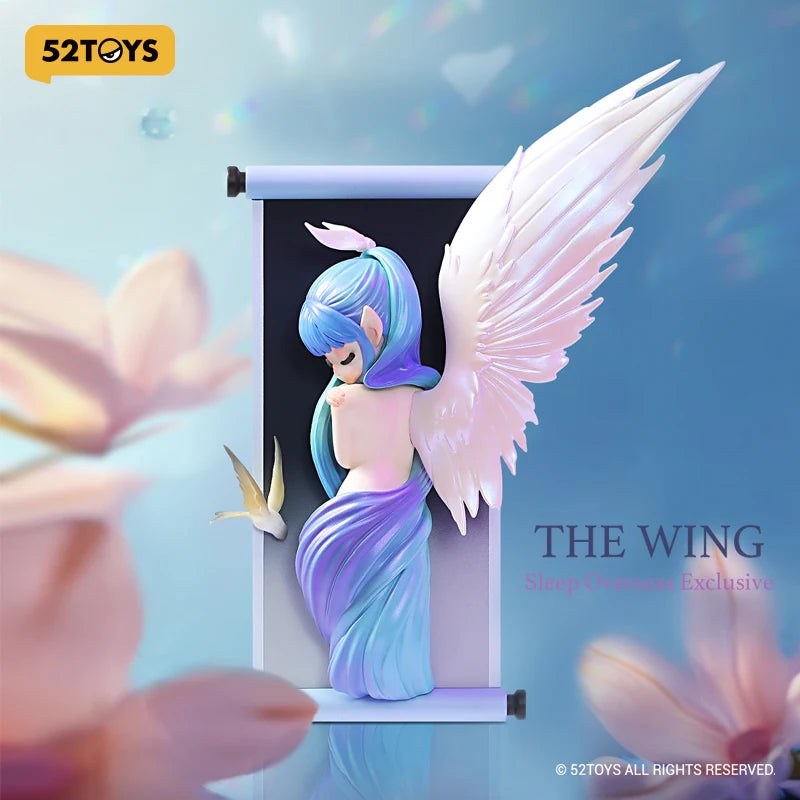 52TOYS Sleep Limited Edition – Der geflügelte Elf, süße Figuren, Sammlerspielzeug, Schreibtischdekoration, Höhe: ca. 17 cm