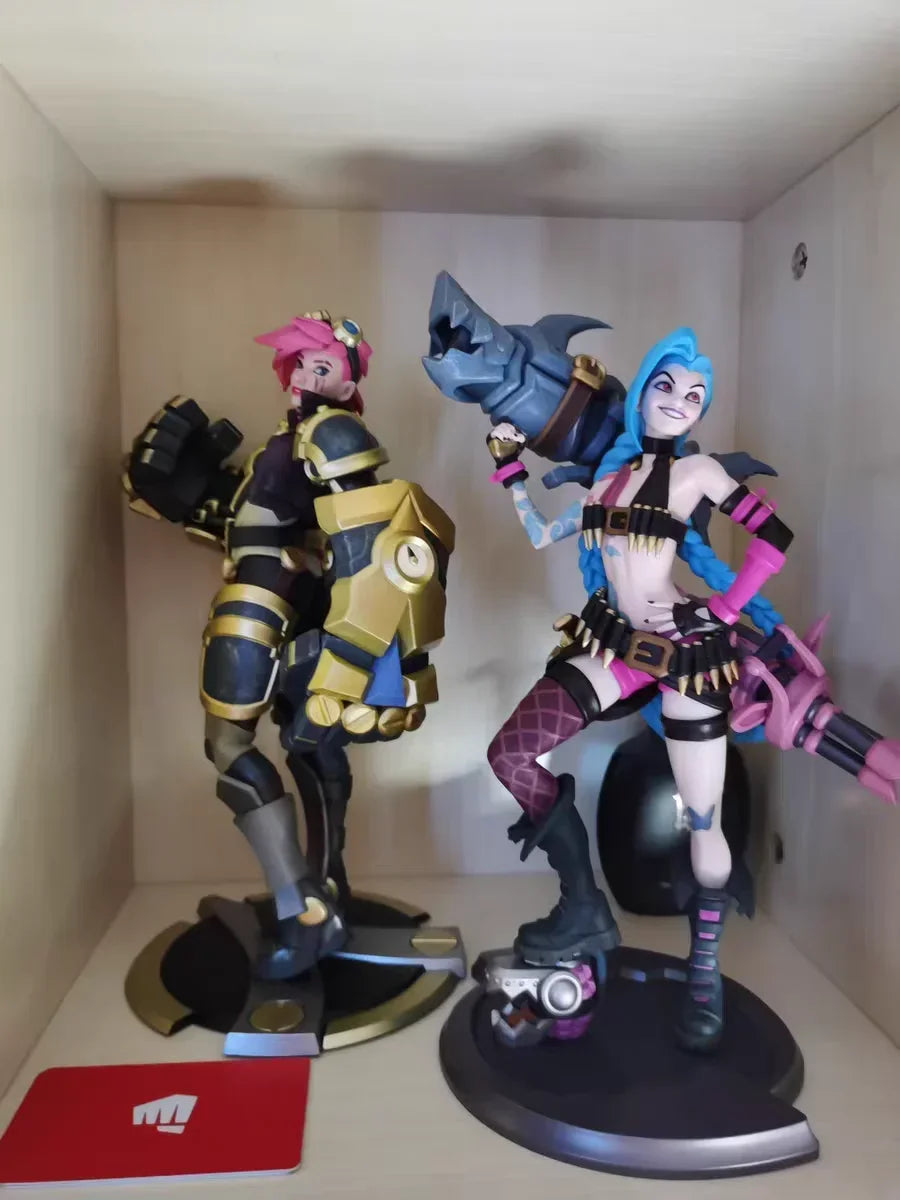 League Of Legends Game Figure The Piltover Enforcer Vi Jinx Medium Sculpture Action Figure Model Car Decor Collectible Gift Toys