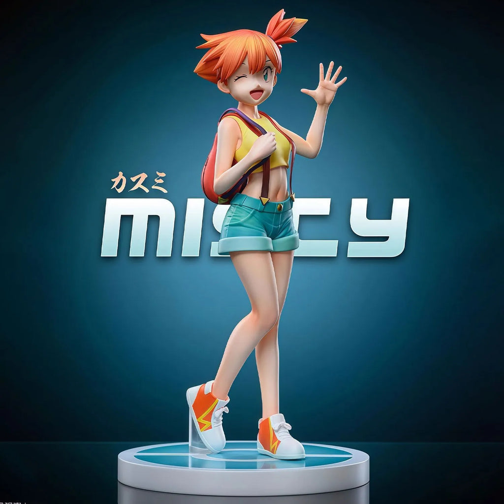 In Stock 8-18cm Ash Ketchum Anime Figure Brock Action Figure Misty Figurine Gk Statue Model Doll Collection Ornament Toys Gifts