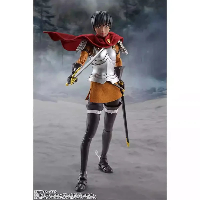 Genuine Bandai Berserk SHF Casca The Band of The Hawk Anime Action Figures Model Figure Toys Gift for Toys Hobbies Children