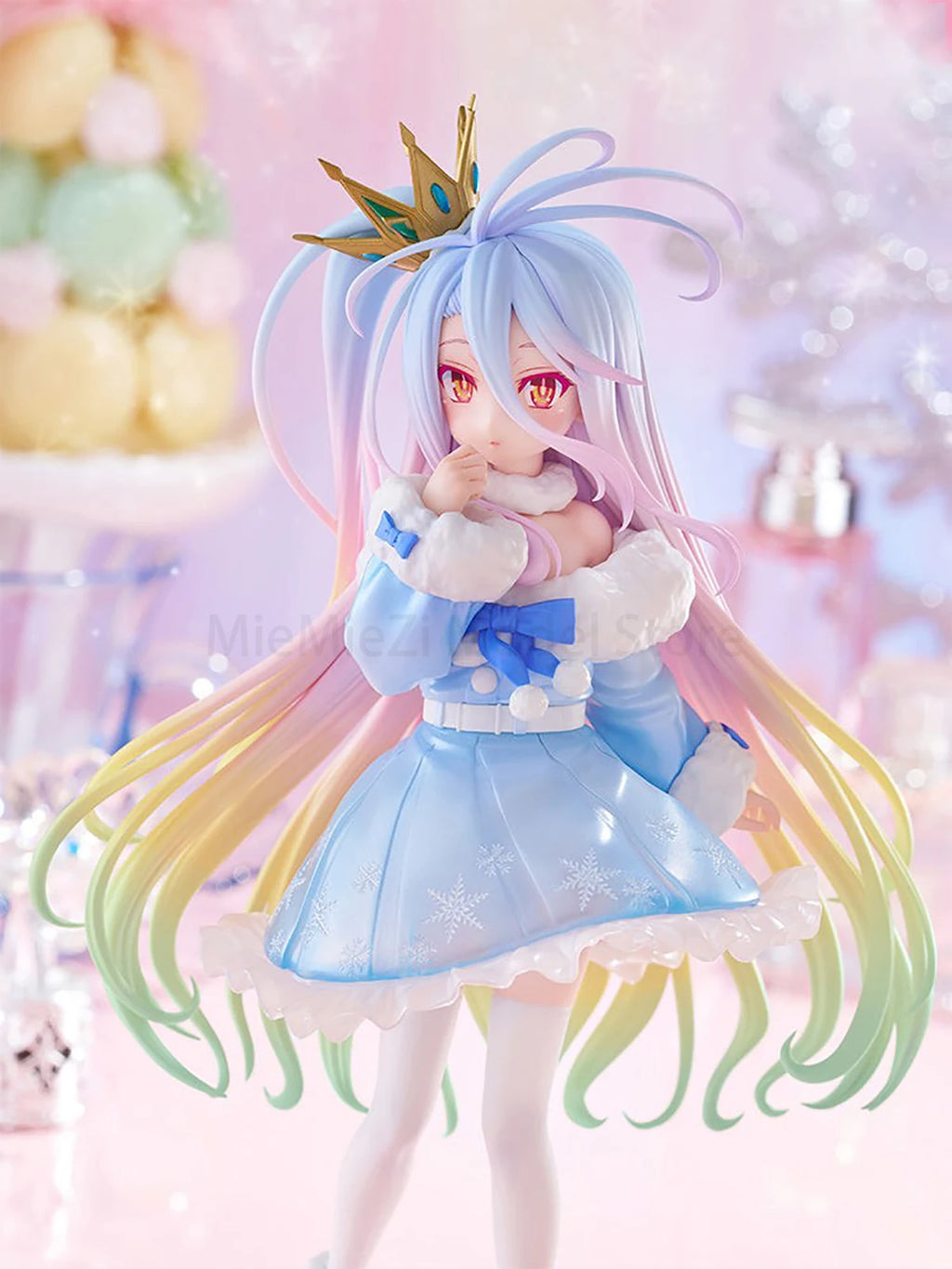 Original Genuine FuRyu Prepainted Tenitol No Game No Life Shiro/White Anime Figure Garage Kit Model Decoration Cute Kawaii Gift