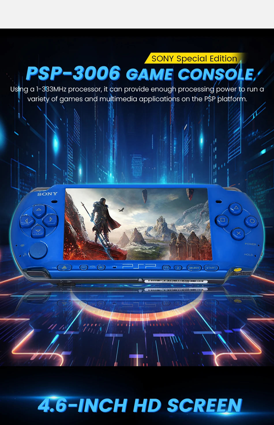 Original Sony psp 3000 Handheld Game Console (PSP-3006) psp sony 3000 PlayStation PSP3000 Game Console (Including games)