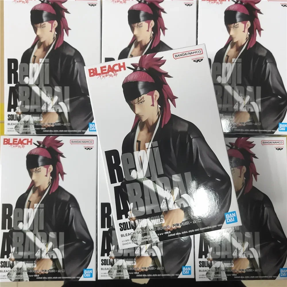 Bandai Original Anime BLEACH SOLID AND SOULS Abarai Renji PVC Actionfigur, 16 cm, Sammlerfigur, Dekofigur, Spielzeug, Geschenk