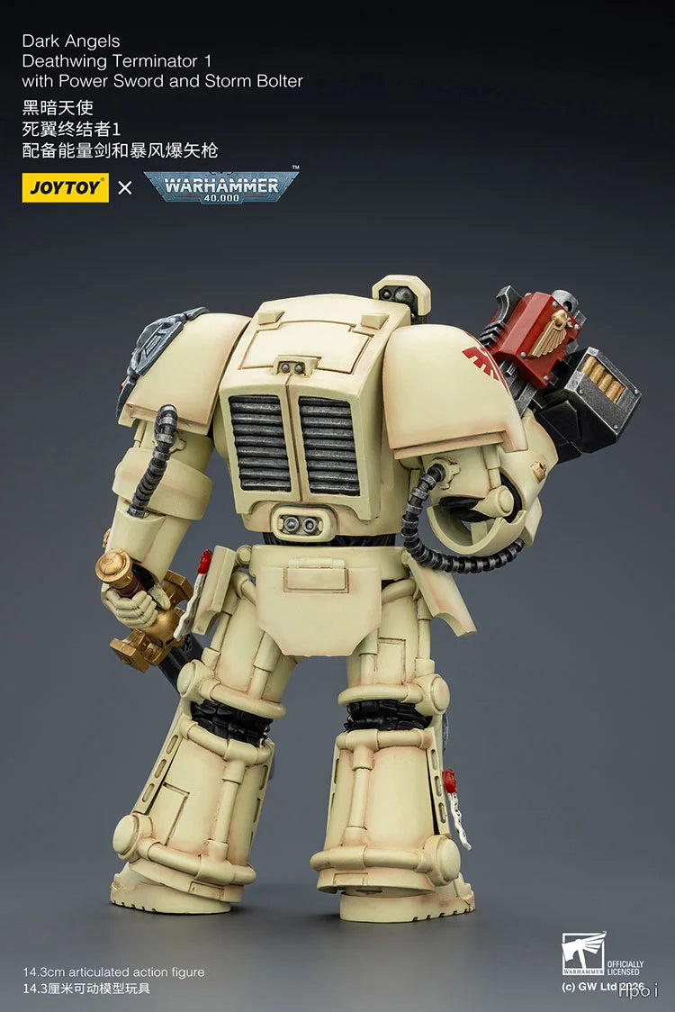【UA】JOYTOY Warhammer 40K 1/18 Scale Action Figure Dark Angels Deathwing Terminator 1 Model Toy Gift