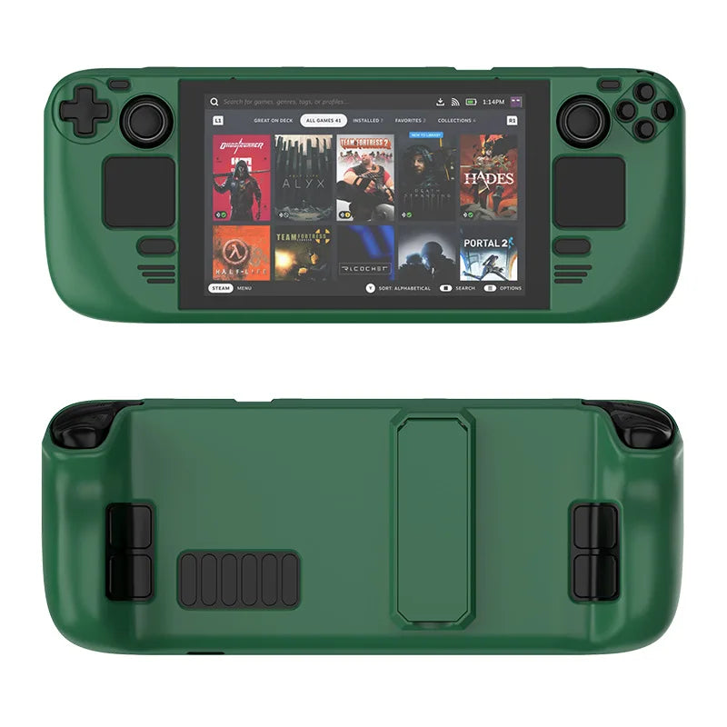 1 PC For Steam Deck Colorful Protective Case For Steam Deck Oled PC Material Protective Case With Stand Game Console Parts