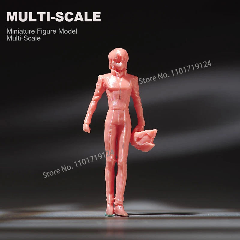 Miniatures 1/24 1/64 1/43 1/87 Anime Fighter Boy Girl Figure Diorama Street Scene Sand Table Prop Model For Car Vehicle