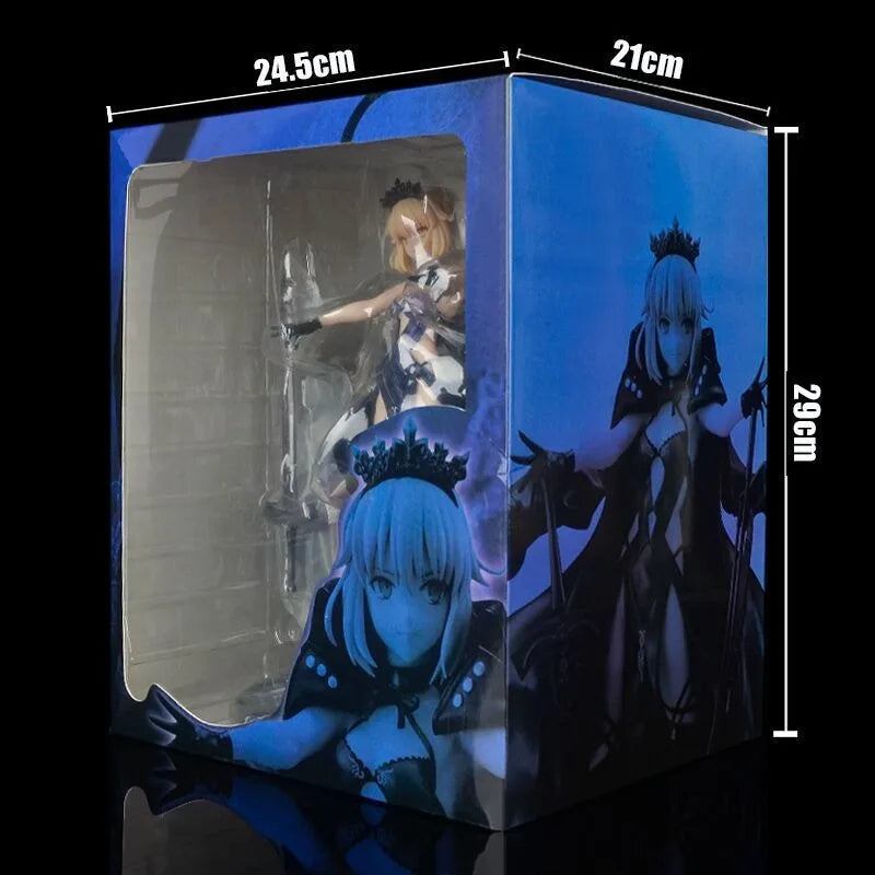 24Cm Fate Stay Night Action Figures Saber Altria Pendragon King Arthur Anime Figure Collect Desktop Decoration Figurine Model