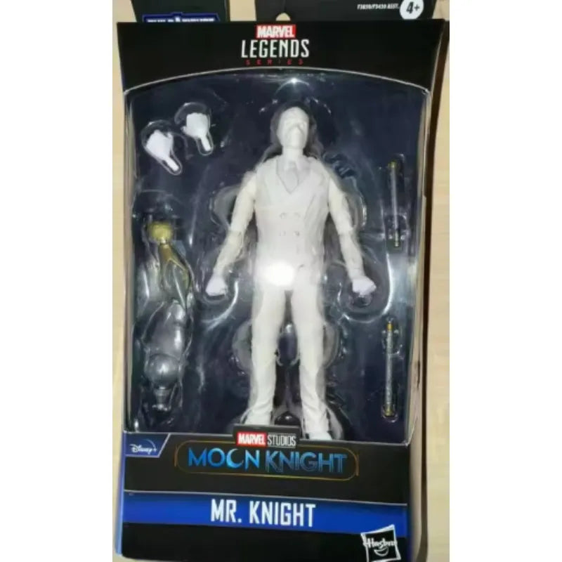Original Hasbro Marvel Legends Series Moon Knight MR.KNIGHT Anime Figure Toy Collection Model
