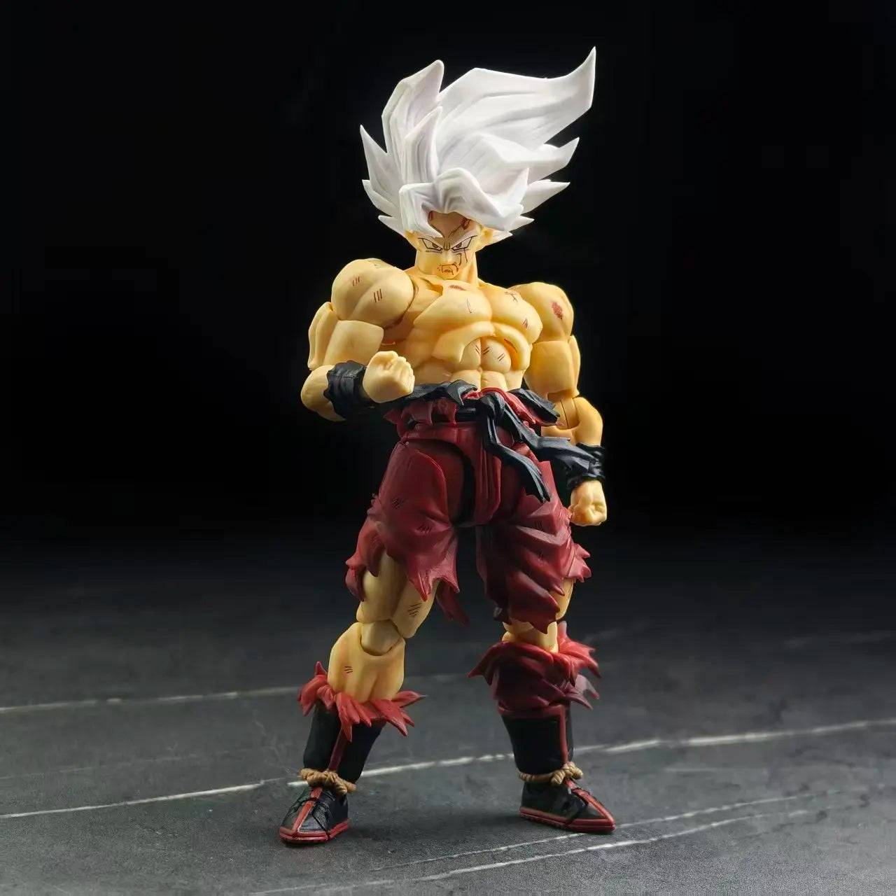 In Stock Dragon Ball N&T Shf Super Saiyan Son Goku Anime Action Figure Battle Damaged 3.0 Body Weekly Color Movable Toys Gift
