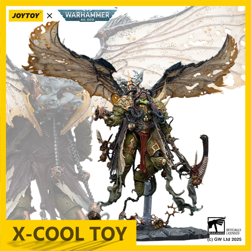 JOYTOY Warhammer 40K Mortarion Action Figure 1/18 Daemon Primarch Of Nurgle Anime Figure Articulated Joints Collection Model Toy