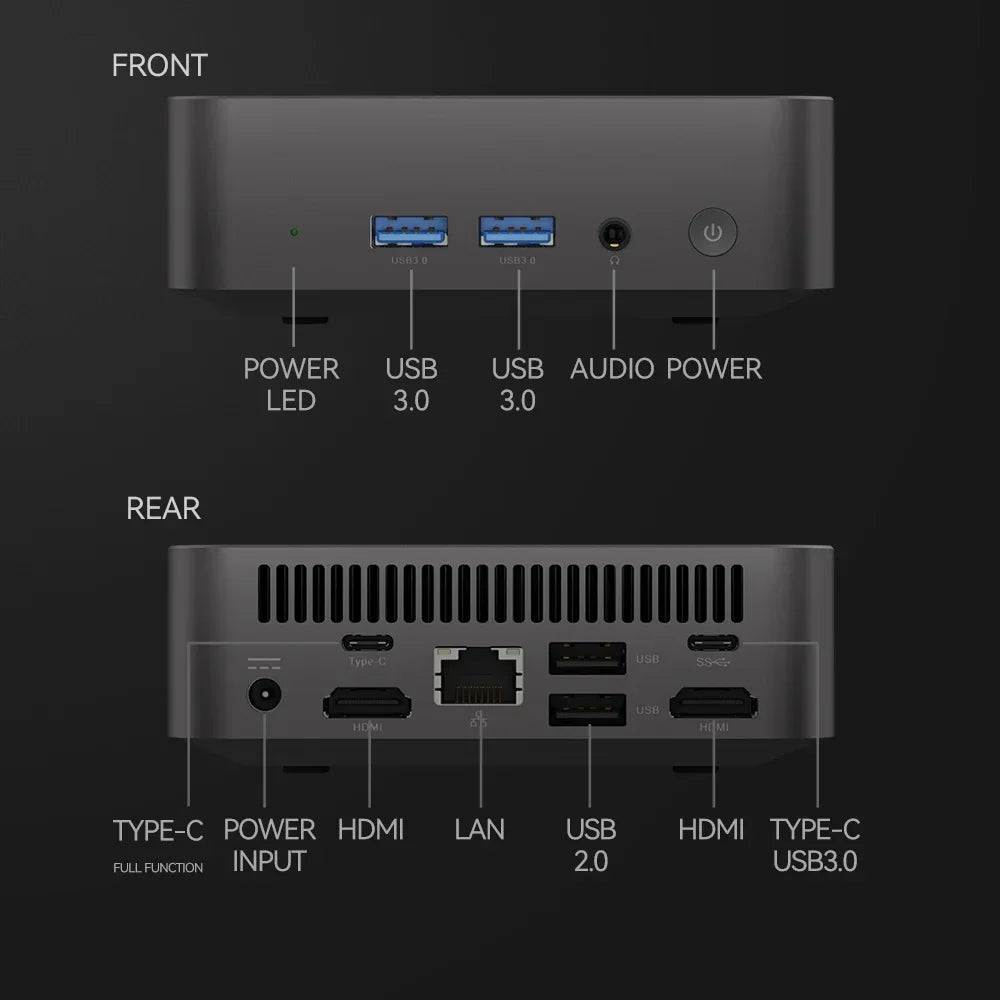 Tragbarer Mini-PC-Gamer Intel Core i9 8950HK Windows 11 Mini-Computer 16 GB DDR4 512 GB 1 TB SSD 1000 M Ethernet Gaming-PC-Desktop 