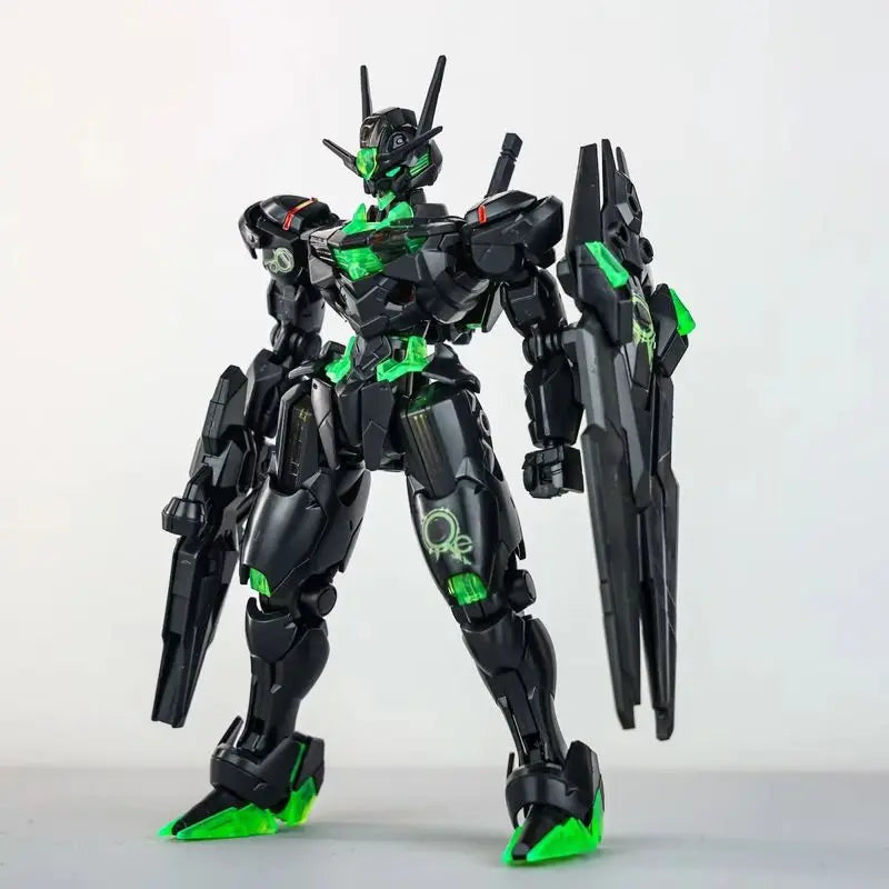 Green Robot Fluorescent Assembly Model Kit Action Figure Statue Collection - Birthday Gift Plastic Model Toy