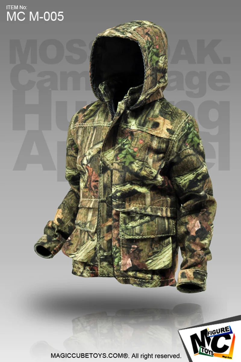 Mc Toys Mcm-005 1/6 Male Soldier Camouflage Jacket Pant Hat T-shirt Set Bionic Hunting MC Clothes Set Suit for 12" Action Figure