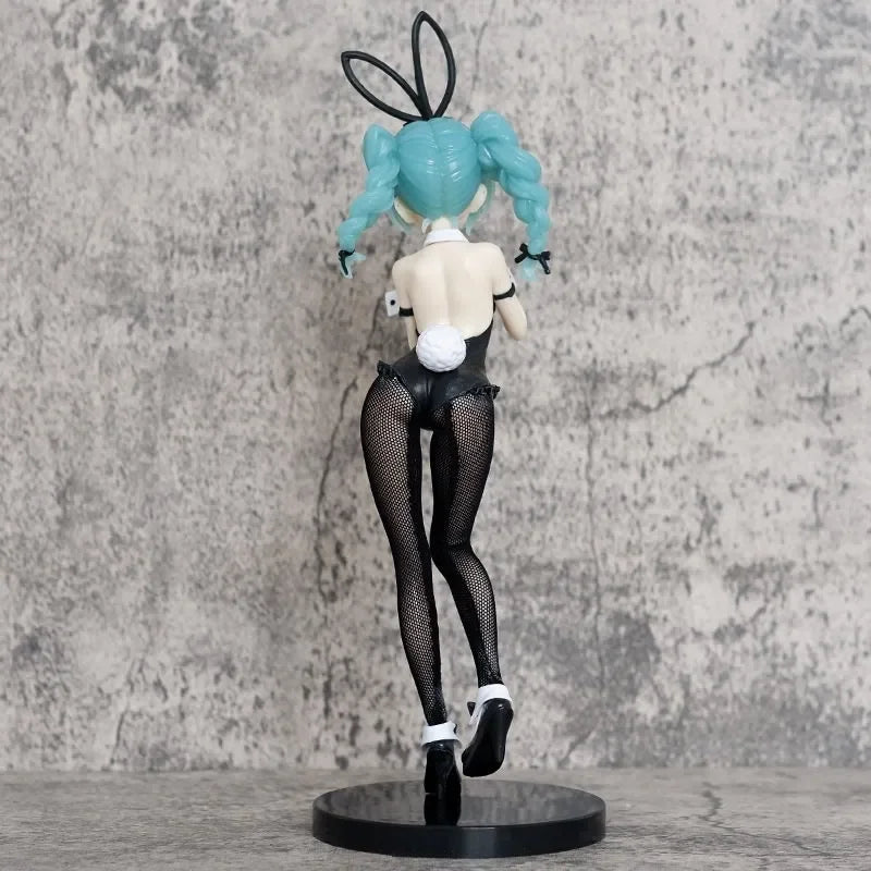 28cm Hatsune Miku Bunny Girl In Stockings Two Kinds Figure Model Statue Boys Collection Desktop Decoration Ornament Toys Gifts