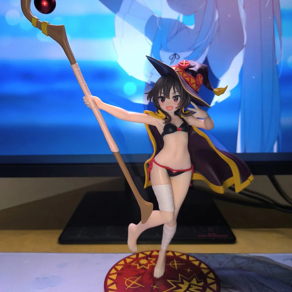 In Stock Anime God's Blessing on This Wonderful World 18cm Megumin Action Figure Cute Figurine For Girls Droppshiping
