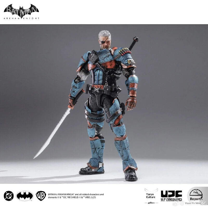 Original In-Stock Yuanye Culture Liangpin Manufacturing Batman Arkham Knight Deathstroke Action Figure Model Desktop Toys Gifts