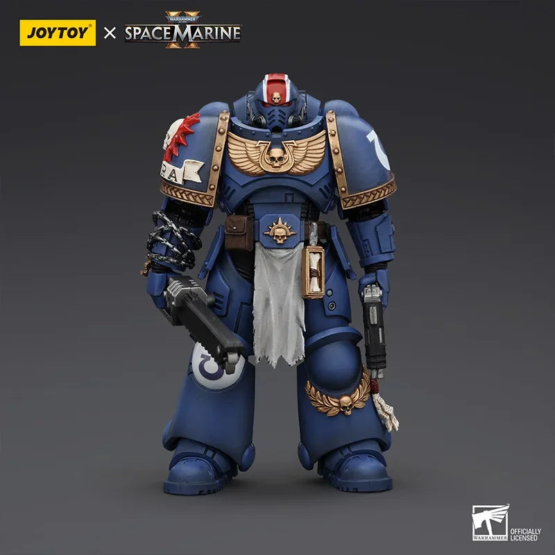 JOYTOY Warhammer 40K Ultramarines Lieutenant Titus 1:18 Action Figure with Articulated Joints Boys Hobby Collection Gifts
