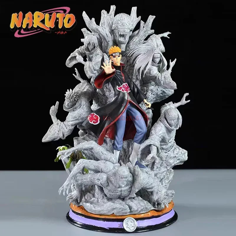 27 cm Naruto Anime Figur Cs Pain Modell Akatsuki Action Puppe Cartoon Gk PVC Statue Modell Sammlung Desktop Dekorieren Kinderspielzeug Geschenk