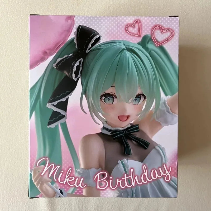 Taito Original Genuine Vocaloid Singer Artist MasterPiece Hatsune Miku Birthday 2025 AMP+ Party Ver. 21cm Model Toy Figures Gift