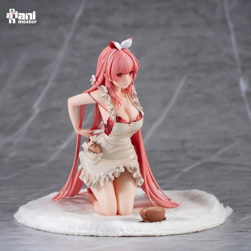 AniMester White Rabbit Rosu Apron Bread Rabbit 1/7 Finished Figure Model Decoration Doll Cute Action Anime Trendy Surprise Gift