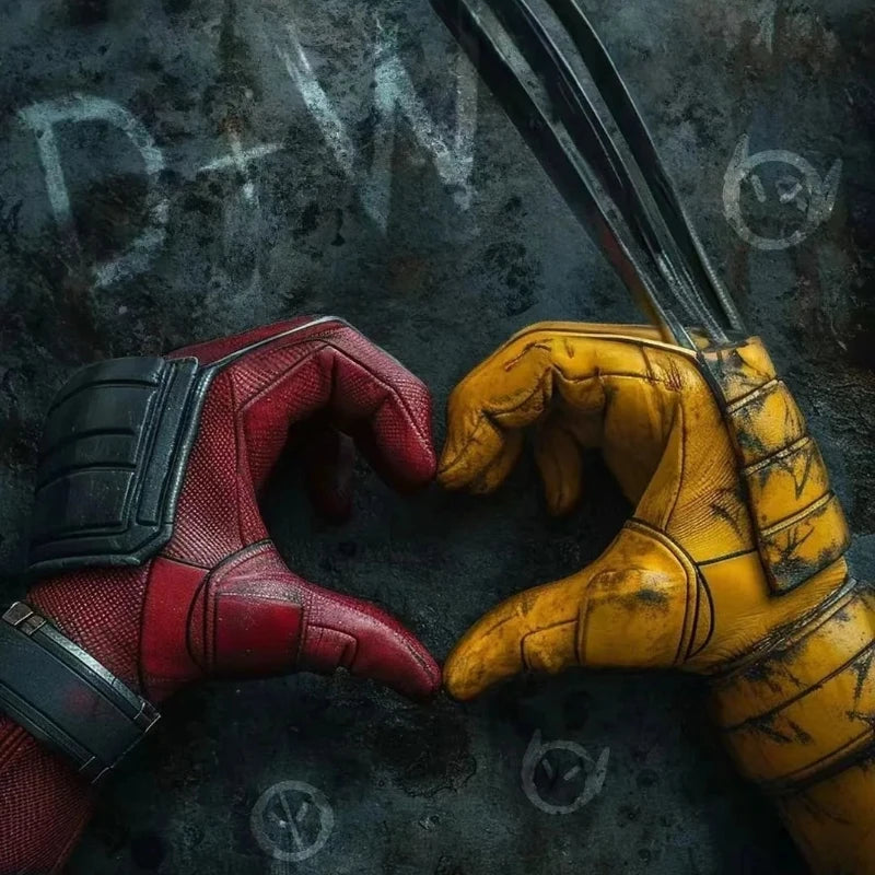 Marvel 1/9 Deadpool Wolverine Plastic Model Kit Action Figure Assembly Toy Posable Joints Anime GK With Stand Home Ornament Gift