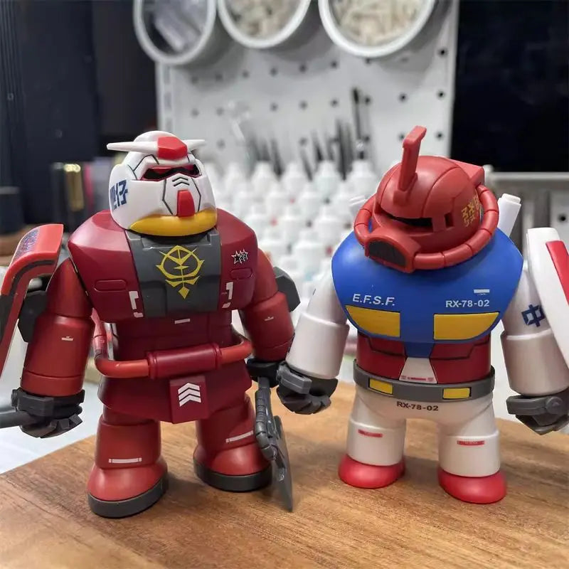 New Chonker RX-78-2 Magnetic Joint Assemble Mecha Action Figures Desktop Car Ornament Collectible Model Gift Surprise Toy