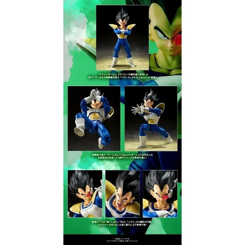 In Stock Bandai SHF Dragon Ball Z Vegeta 24000 Battle Power Anime Action Figure Model Doll Toys Hobby Collectible