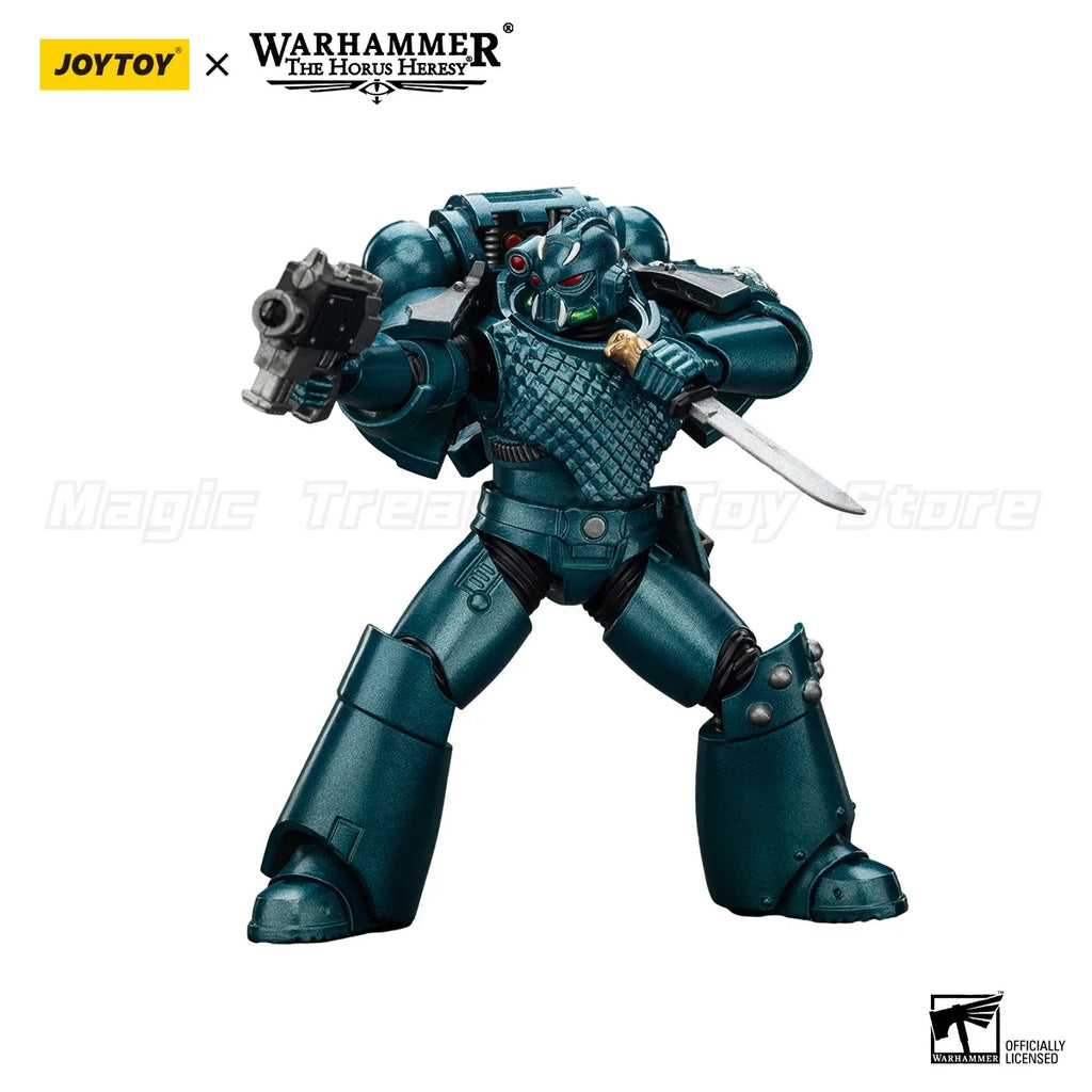【MT】JOYTOY 1/18 Action Figure Warhammer 40K The Horus Heresy Alpha Legion Exodus Headhunter Prime Model Toy Gift