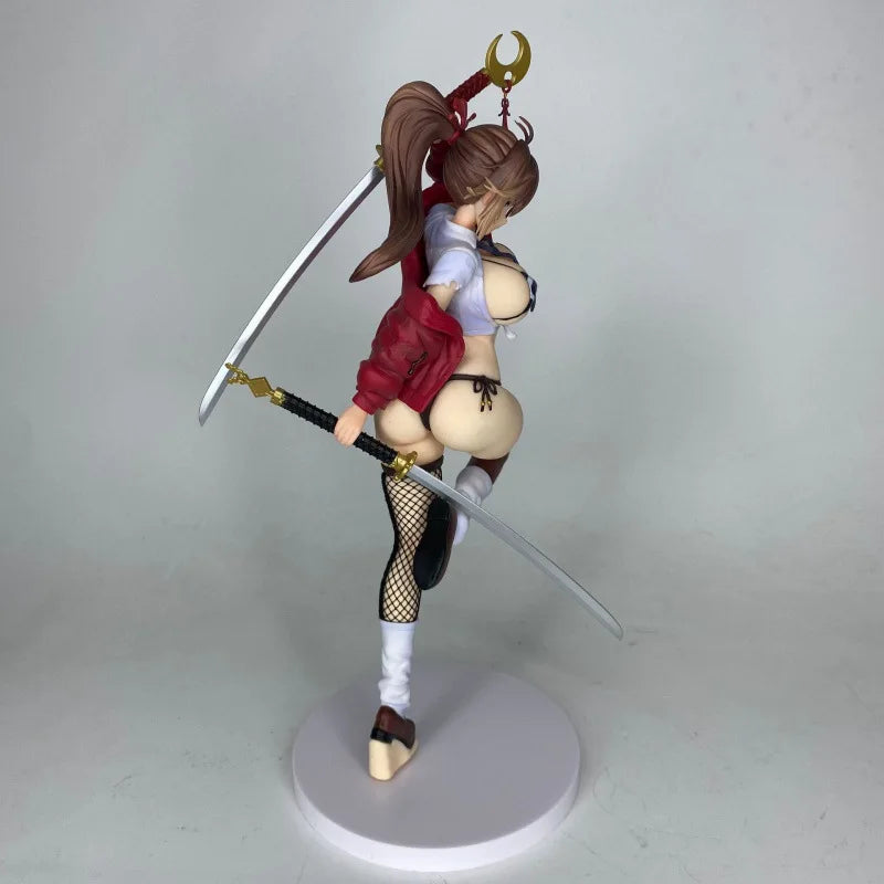 Anime Figure Double Katana Secret Nitoryu Bishoujo Special Edition Pvc Collectible For Adult Otaku Collection Desktop Display