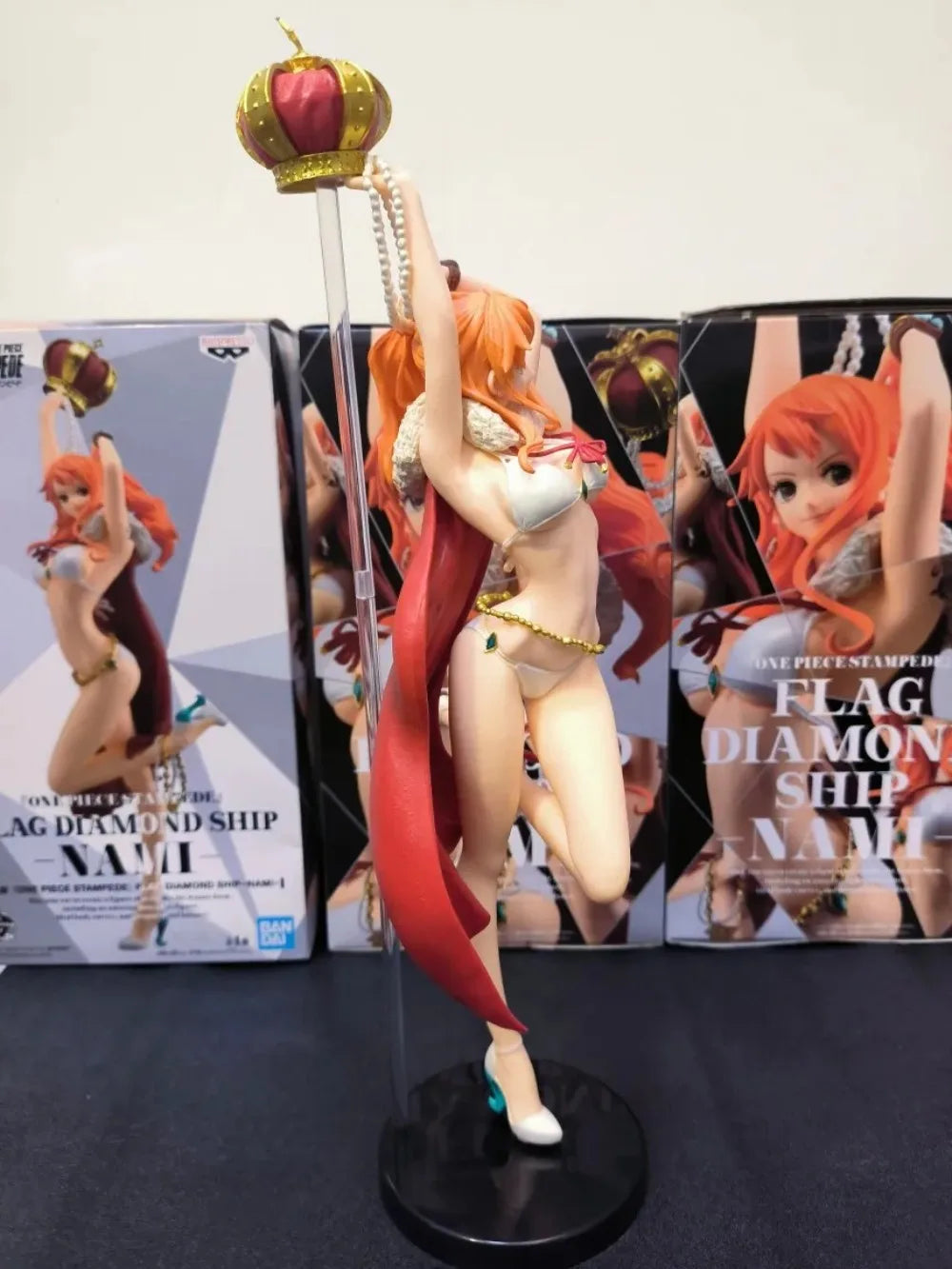 In Stock BANDAI Original Banpresto GLITTER GLAMOURS SPLASH STYLE ONE PIECE Nami Action Figures Model desktop Ornament Toys Gifts