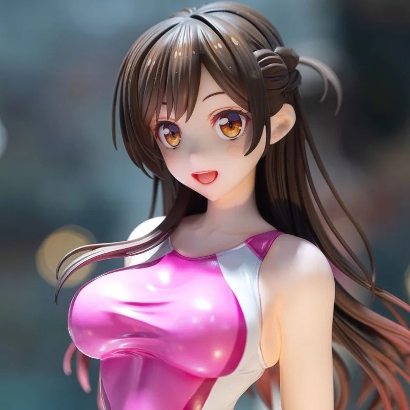Anime-Modell-Geschenk – gemietete Freundin Shuiyuan Qianhe Wettkampf-Badeanzug-Actionfigur Schönes Mädchen Sammlerstück Handgefertigtes Spielzeug