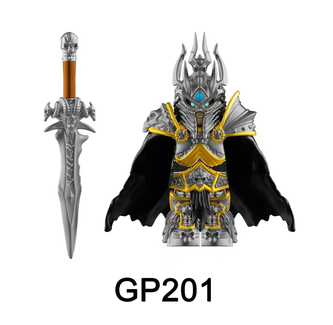 2025 NEW GP201 Lich King Medieval Round Table Knights building block Anime bricks Action Figure Collection Model Doll Toy Gifts