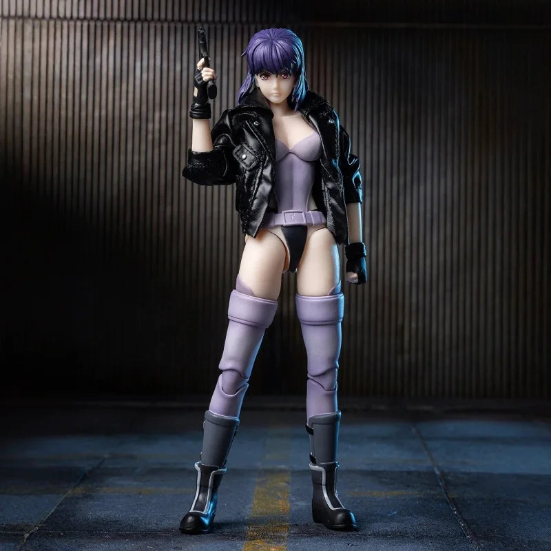Hiya Esg0202 1/12 Scale Motoko Kusanagi Anime Action Figure - Stand Alone Complex Mobile Suit Girl Doll 6 Inch Collectible Toy