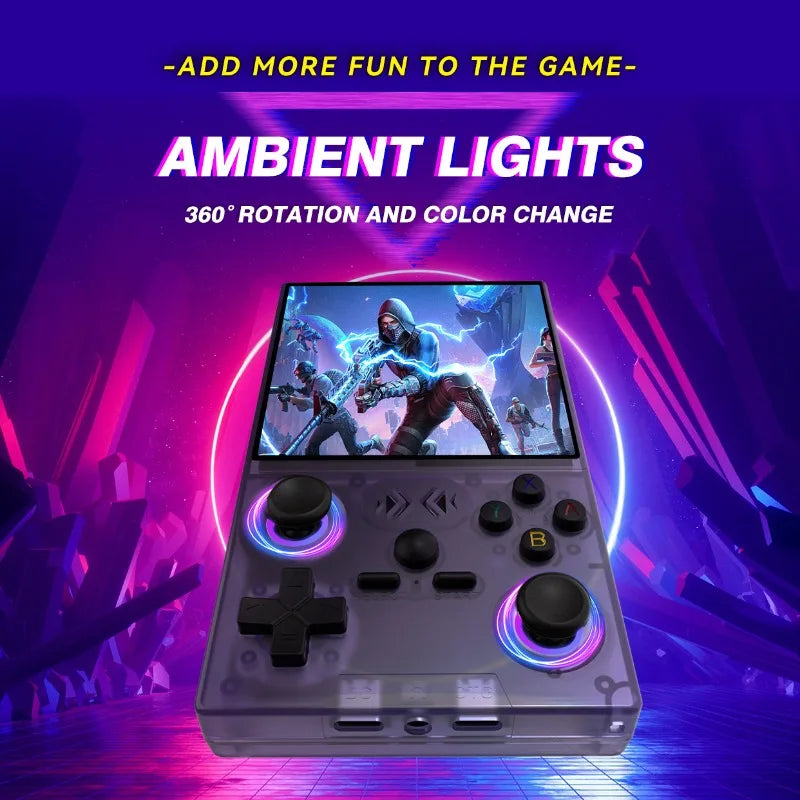 Open Source XF40V Retro Handheld Game Console 4.0 Inch 720x720 IPS Screen Portable Hand Held Retro Video Gaming Player