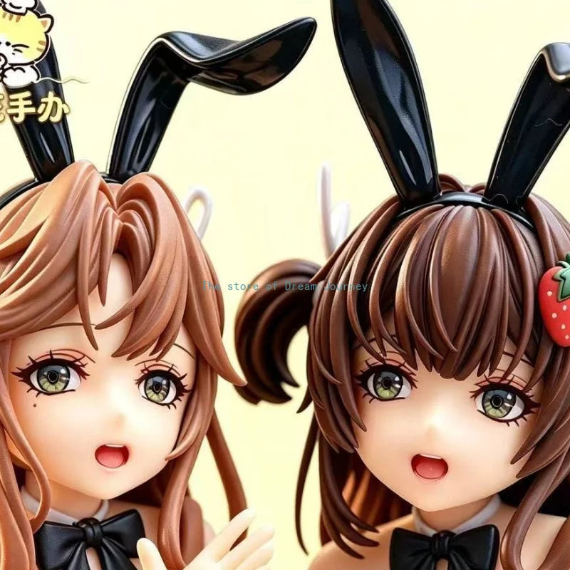 XH Miyama Akiko Amane Twin Bunny Girls Beautiful Girl Animation Trendy Toy Gift GK Figure Model Ornament