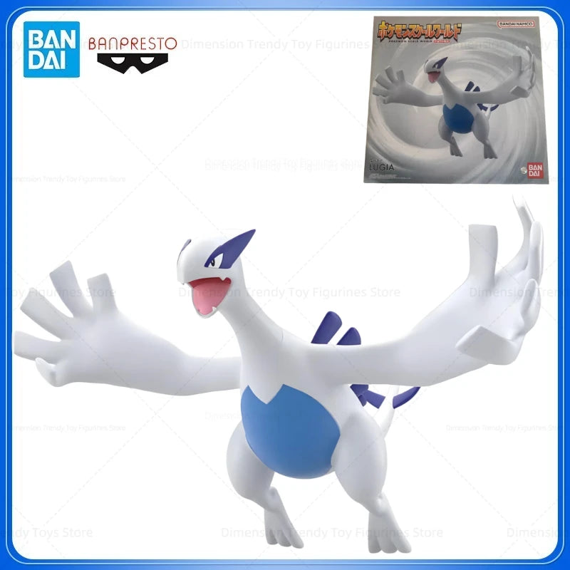 Bandai In Stock Original Jouto Region Anime Pokemon Scale World Lugia Action Figures Model Toys Gifts Collectible Ornament DT